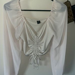 Long sleeve crop top